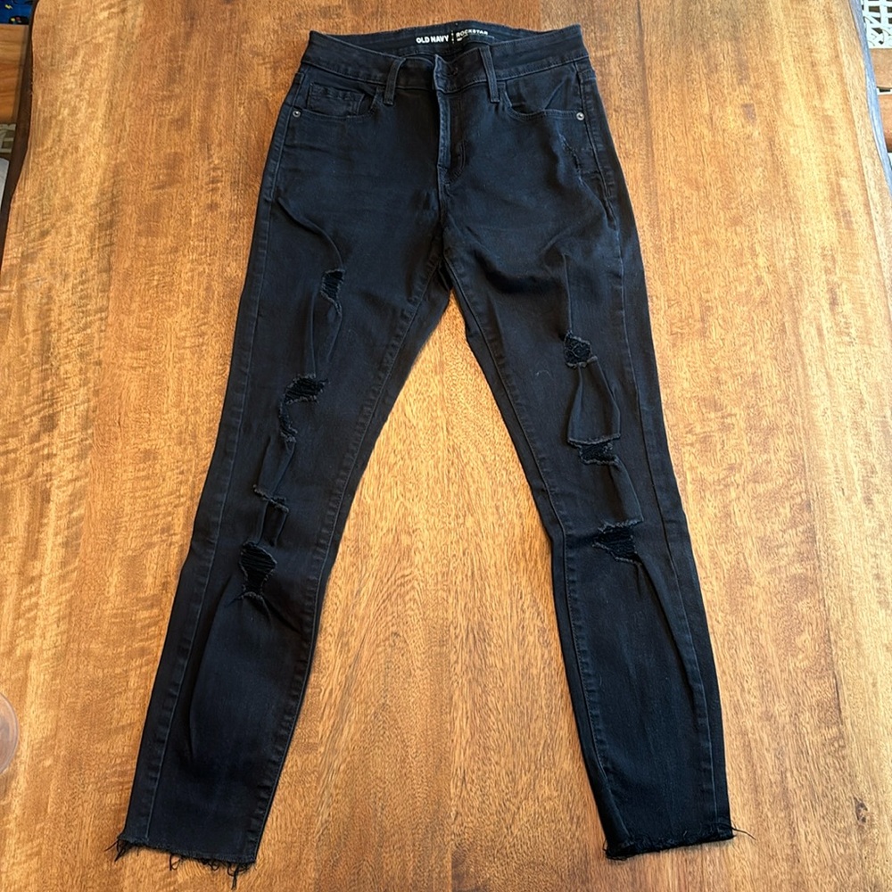 Old Navy Rockstar mid rise jeans 4 (3)